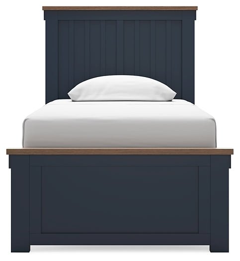 Landocken Twin Panel Bed with Mirrored Dresser, Chest and Nightstand - Image 7