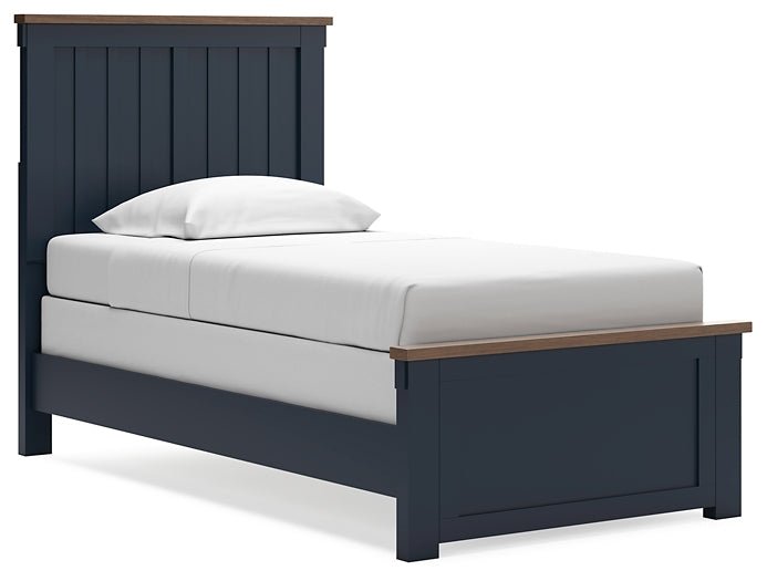 Landocken Twin Panel Bed with Mirrored Dresser and Nightstand - Image 7
