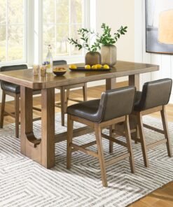 Alternative view of Cabalynn Counter Height Dining Table and 4 Barstools