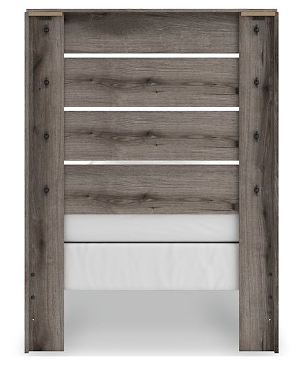 Graystorm Twin Panel Bed with Mirrored Dresser - Image 10