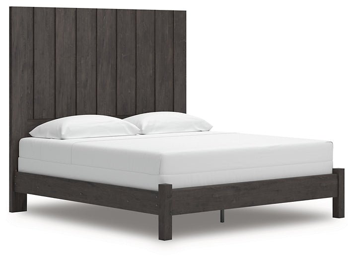 Fraluna King Panel Bed with Mirrored Dresser - Image 8