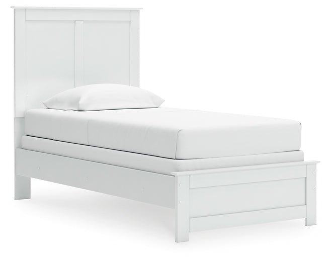 Bostwick Shoals Twin Panel Bed with Mirrored Dresser, Chest and Nightstand - Image 3