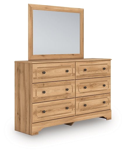 Aleaport Queen Panel Bed with Mirrored Dresser - Image 3