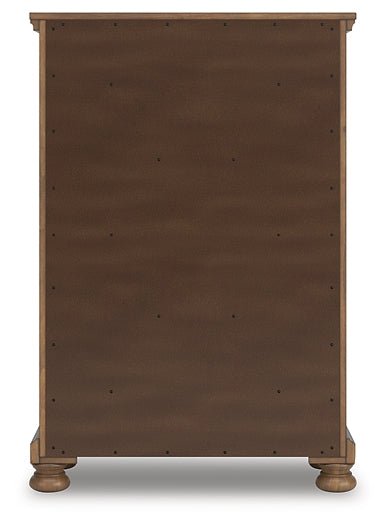 Feddinger California King Storage Sleigh Bed with Mirrored Dresser, Chest and Nightstand - Image 10