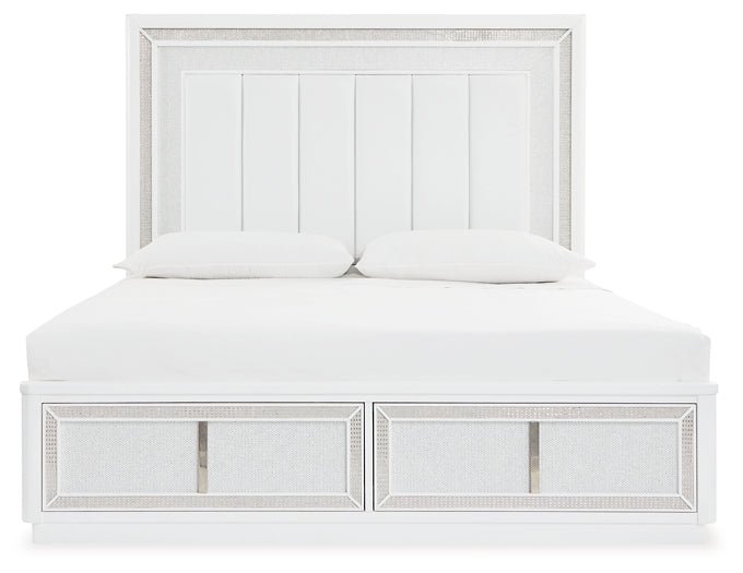 Chalanna King Upholstered Storage Bed with Mirrored Dresser, Chest and Nightstand - Image 7