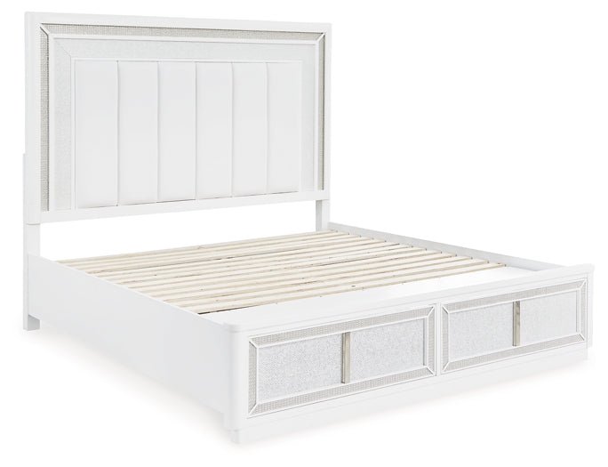 Chalanna King Upholstered Storage Bed with Mirrored Dresser, Chest and Nightstand - Image 10