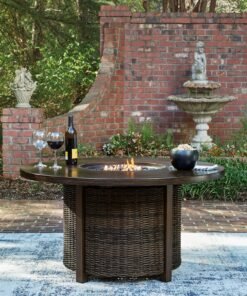 Monterey Point Round Fire Pit Table