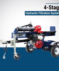 Alternative view of Iron and Oak Log Splitter 30 Ton Vertical/Horizontal Honda GX270 Engine Torsion Axle BHVH3018GXT New