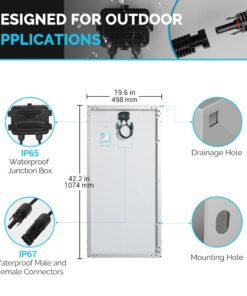 Alternative view of Renogy RNG-KIT-PREMIUM200D-RVR20-US Watt 12 Volt Solar Premium Kit New