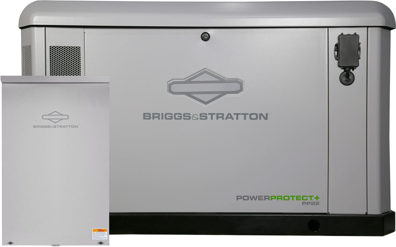 Briggs & Stratton 040795 Power Protect+ 22kW Standby Generator LP/NG with 200A Automatic Transfer Switch and Symphony Choice Kit New