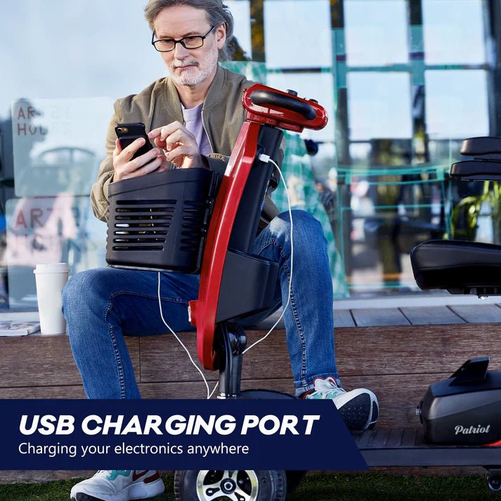 Metro Mobility Patriot 4 Wheel Mobility Scooter Electric 24V 12Ah 300W 4.97 MPH 10 Mile Range New - Image 8