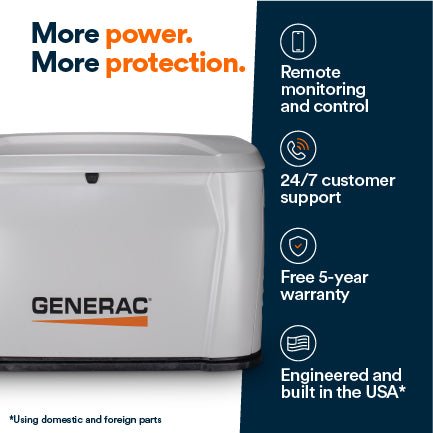 Generac 7323 14kW Standby Generator Propane Natural Gas 1 Phase 240V w/ 200A Automatic Transfer Switch Cellular New - Image 5