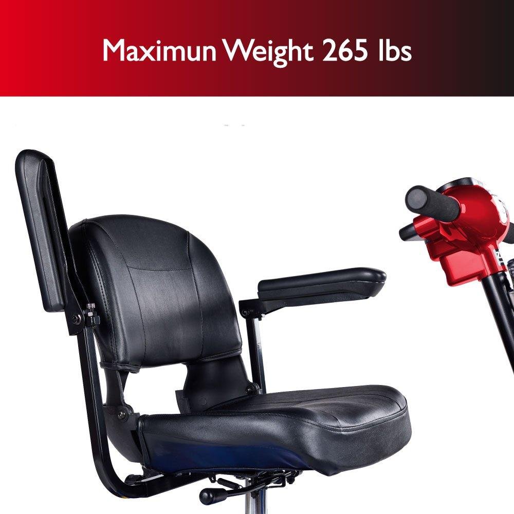 Zip'r 4 XTRA Traveler Long Range Mobility Scooter Red New - Image 4