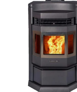 ComfortBilt HP22N-SS 2,800 sq. ft. EPA Certified Pellet Stove with Auto Ignition 80 lb Hopper Capacity Black New