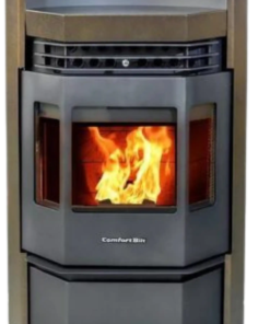 ComfortBilt HP22-N 2,800 sq. ft. EPA Certified Pellet Stove with Auto Ignition 80 lb Hopper Capacity Brown New