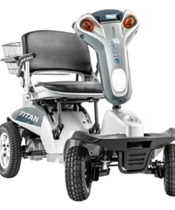 Tzora Titan Hummer XL 4 Wheel Heavy Duty Folding All Terrain Mobility Scooter Gray New