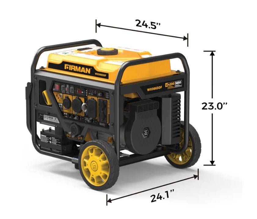 Firman W03663OF Generator 3650W/4200W 50 Amp Electric Start With CO Alert New - Image 15