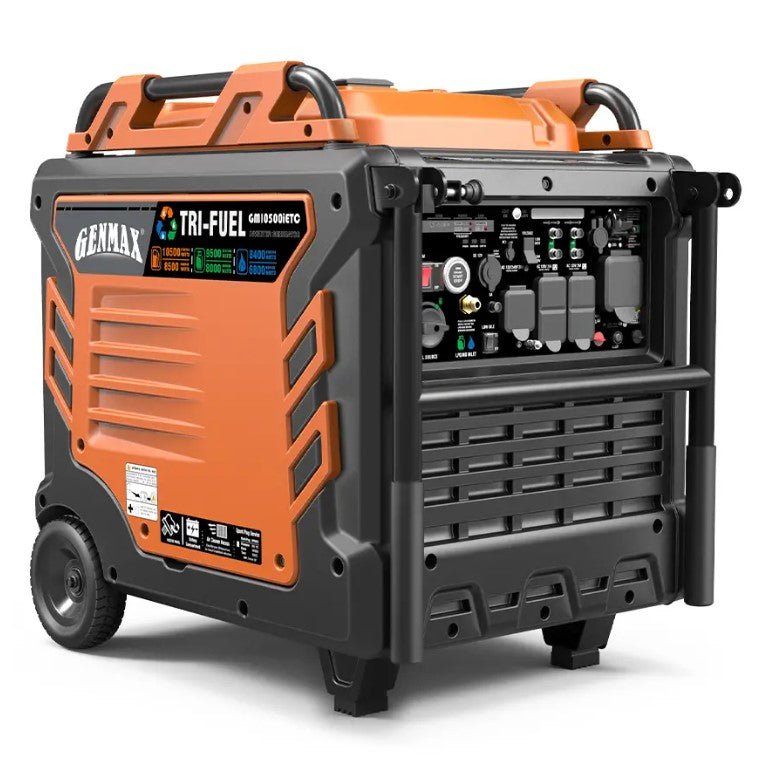 GENMAX GM10500iETC Tri-Fuel Inverter Generator 8500W/10500W 50 Amp Remote Start Scratch and Dent - Image 2