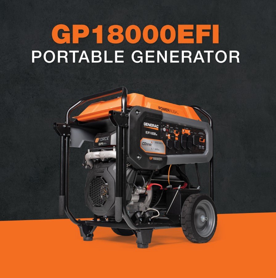 Generac GP18000EFI 18000W/22500W Generator 50 Amp Low THD CO Sense Gas Electric Start 8917 Manufacturer RFB - Image 3