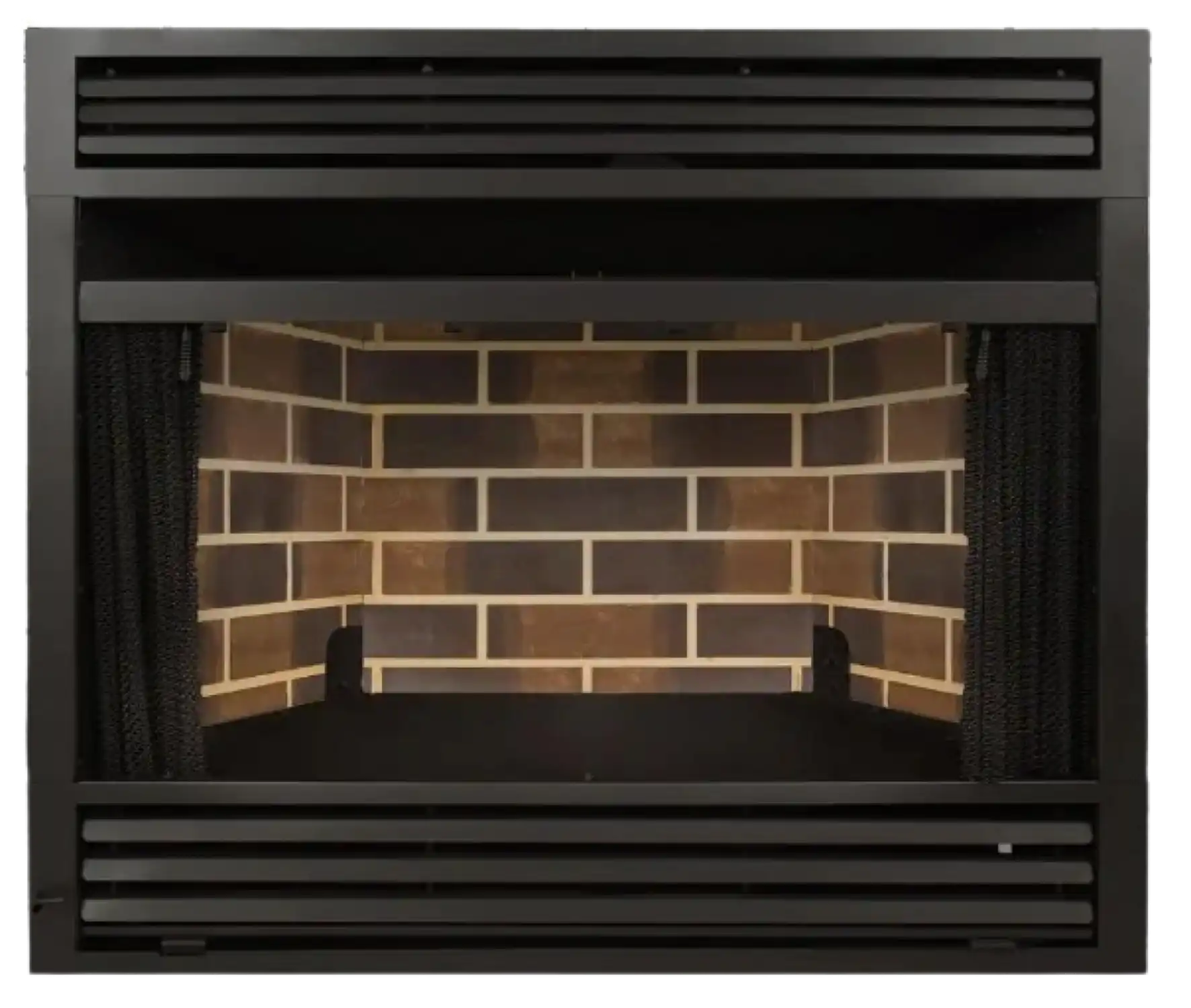 Pleasant Hearth Universal Circulating Zero Clearance 32 in. Ventless Dual Fuel Fireplace Insert New