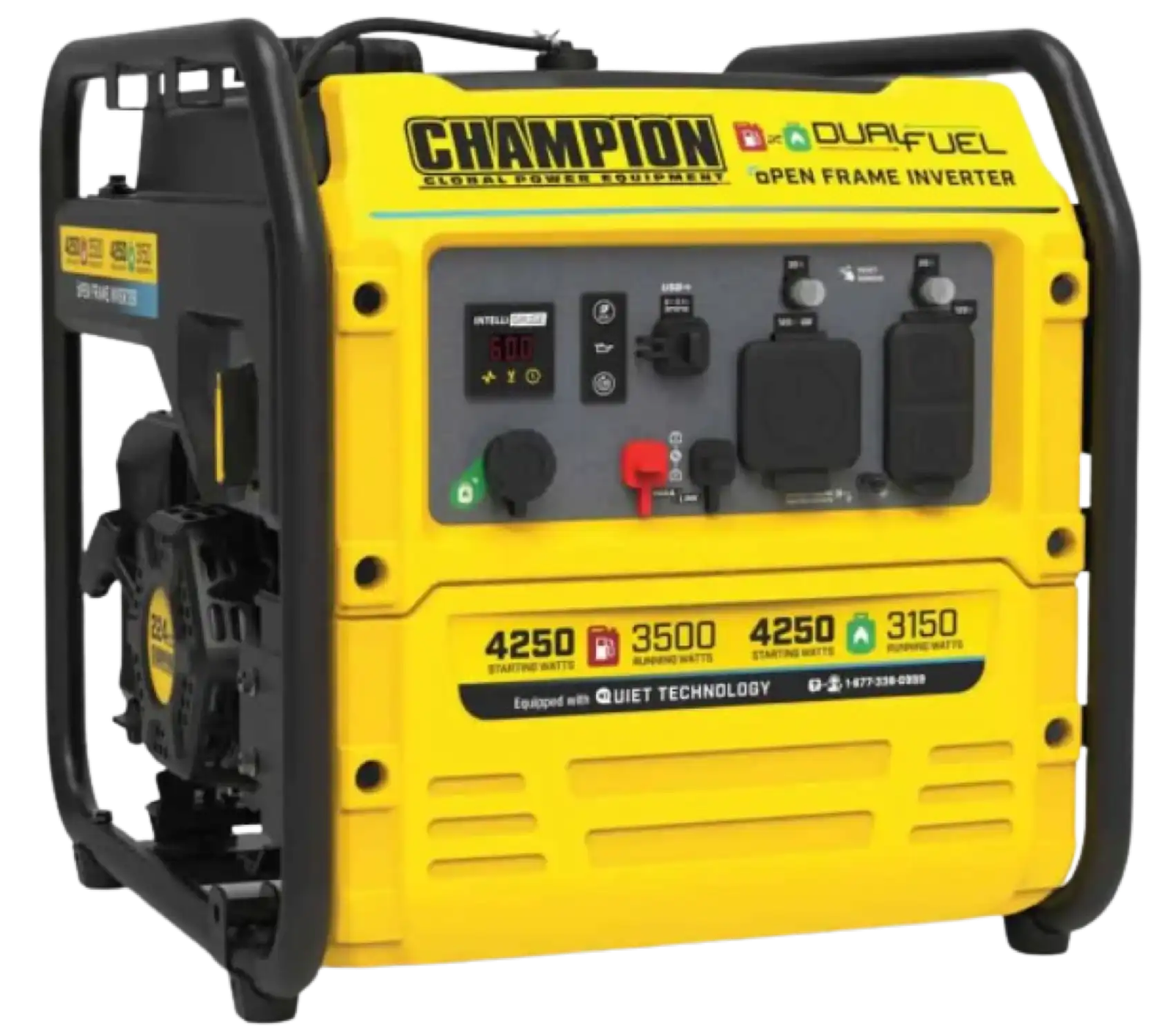 Champion 200977 3500W/4250W Generator Dual Fuel Inverter Open Frame New