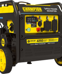 Champion 201185 3500W/4250W Open Frame Inverter Generator Gas RV and Parallel Ready CO Shield Remote Start New