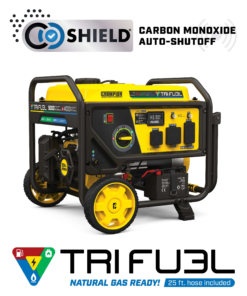 Alternative view of Champion 201223 4000W/5000W Generator Tri-Fuel Gas Propane Natural Gas CO Shield Electric Start New