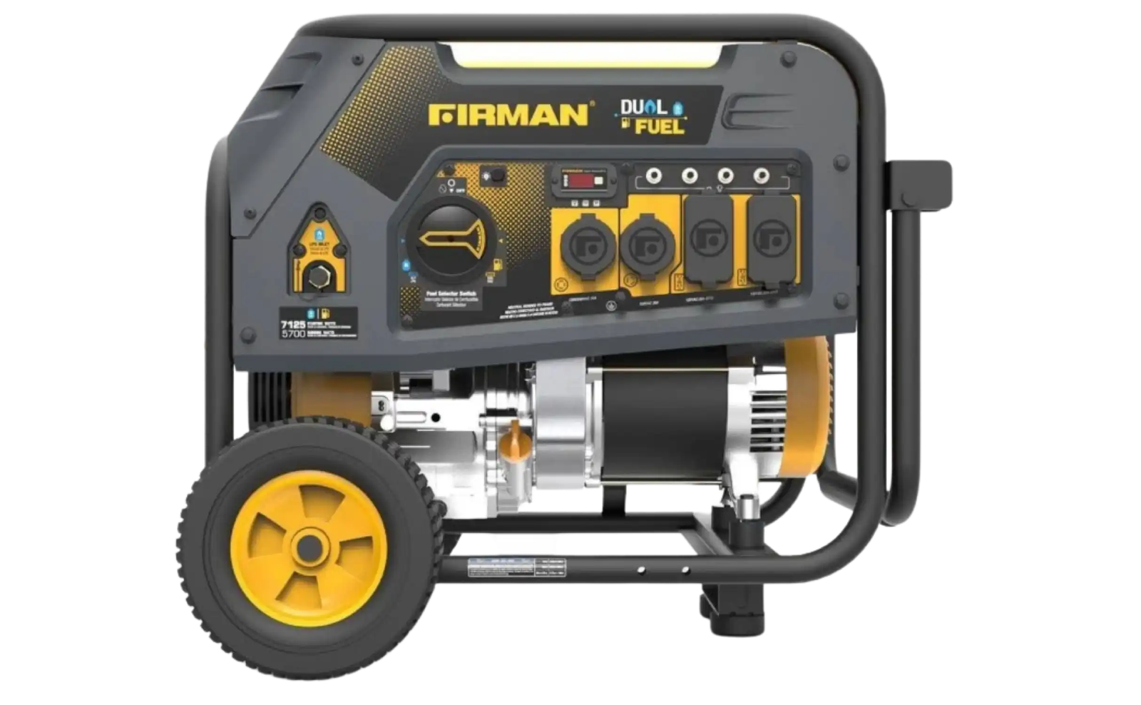 Firman H05752 5700W/7125W 30 Amp Recoil Start Dual Fuel Portable Generator New