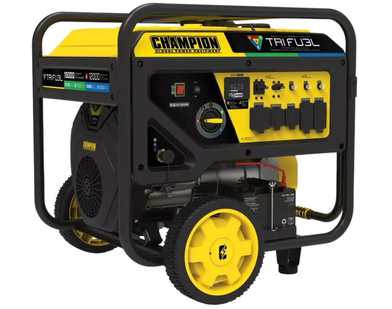 Champion 201161 12000W/15000W Generator Tri-Fuel Electric Start CO Shield Gas Propane Natural Gas New