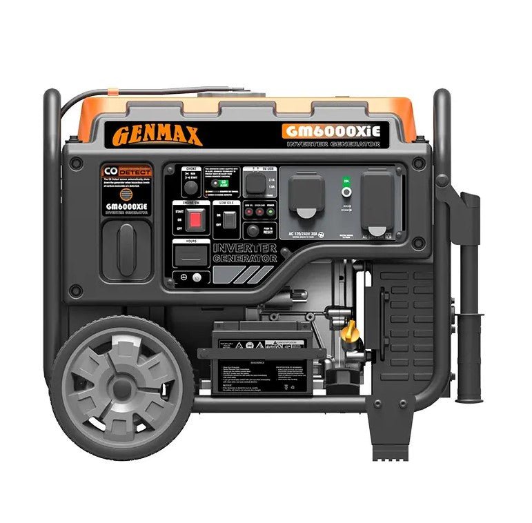 GENMAX GM6000XIE 30 Amp 5250W/6000W Electric Start Gas Inverter Generator with CO Detect New - Image 3
