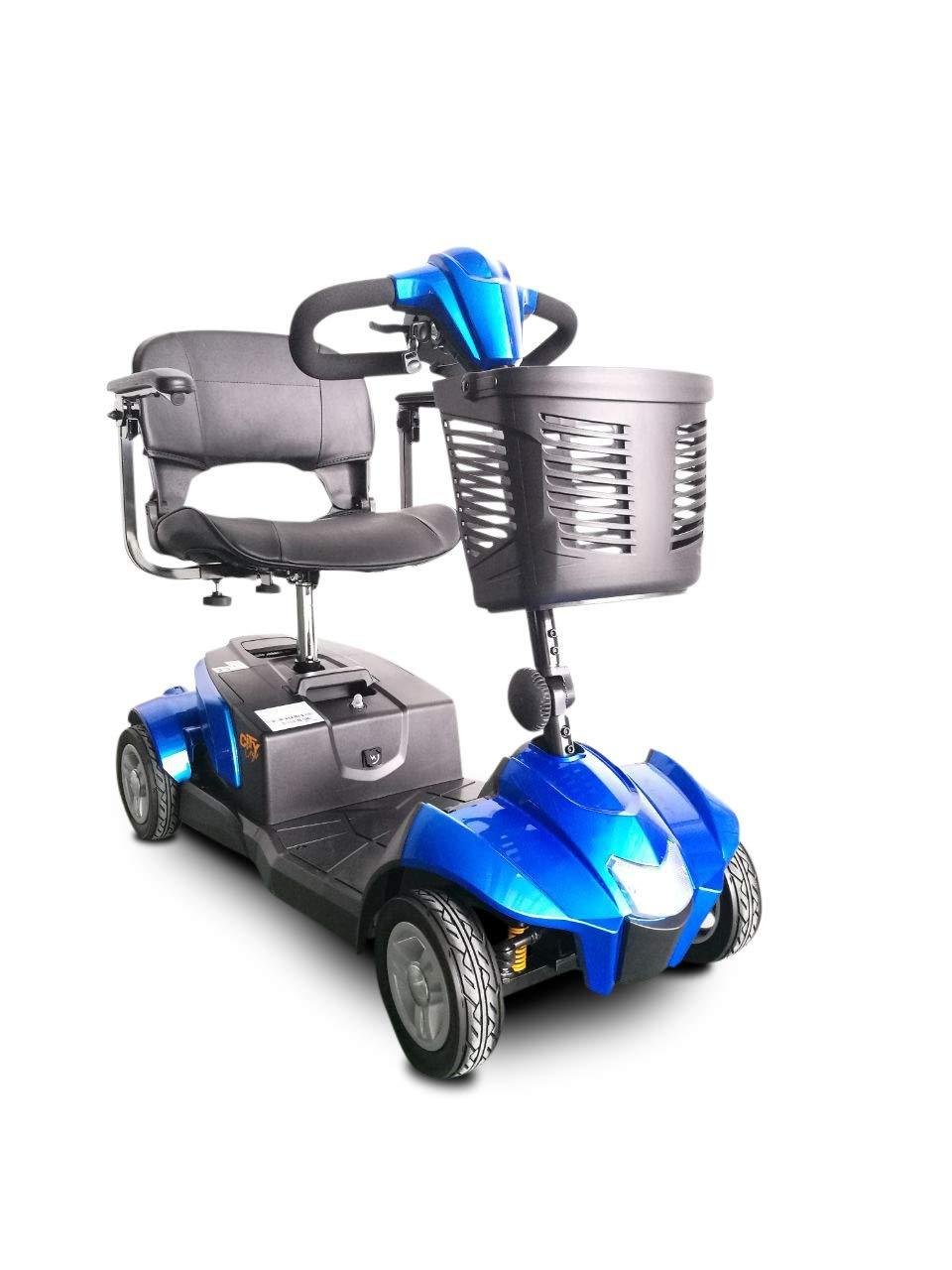 EV Rider CityCruzer 4 Wheel Electric Travel Scooter 12Ah SLA Blue Open Box - Image 2