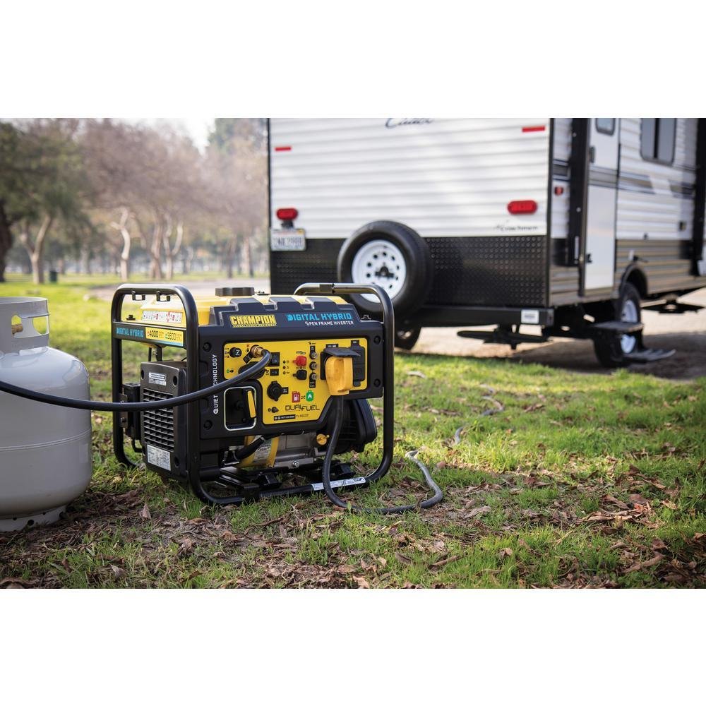 Champion 100574 3500W/4000W Open Frame Dual Fuel Inverter Generator New - Image 2