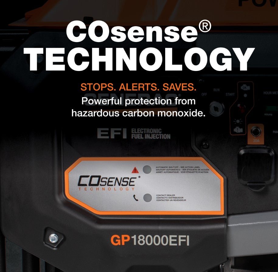 Generac GP18000EFI 18000W/22500W Generator 50 Amp Low THD CO Sense Gas Electric Start 8917 Manufacturer RFB - Image 7