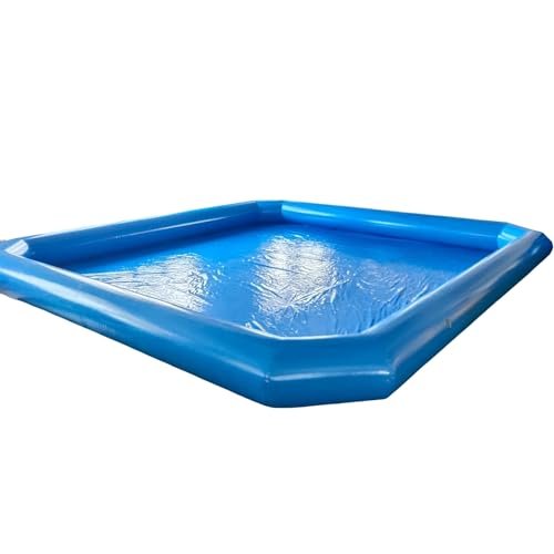 LGXEnzhuo Oversized Inflatable Swimming Pool with Blower Blue - Image 8