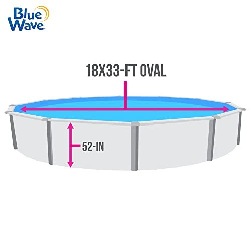 Blue Wave NB2615 Martinique 27' Round 52" Steel Pool in Blue Gray - Image 5