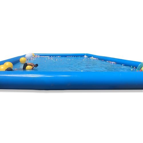 INTSUPERMAI Inflatable Above Ground Pool Blue - Image 6