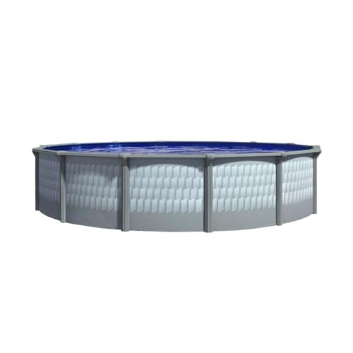 Lake Effect Pools Testudo 18' Round Above Ground Swimming Pool Blue