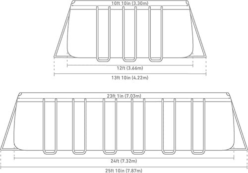 Intex Ultra XTR Deluxe Rectangular Above Ground Pool Set Gray - Image 3