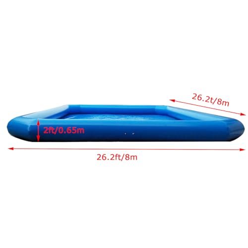 TECHTONGDA Inflatable Pool with 110V Blower, Large 26.2ft for Backyard Blue - Image 2