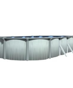 Lake Effect Pools Aqua Brook Oval Above-Ground Swimming Pool 18' x 33' with 25 Gauge Liner & Skimmer