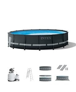 Alternative view of Intex Ultra XTR Deluxe Above Ground Swimming Pool Set with Filter Pump Gray 18' x 52'