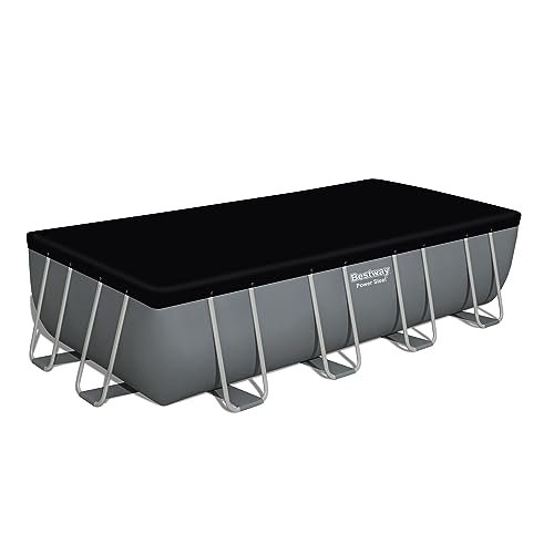 Bestway Power Steel Rectangular Metal Frame Pool Set Gray - Image 5