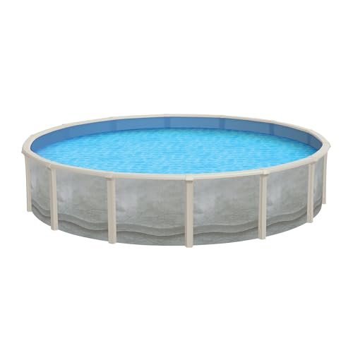Blue Wave Trinity 21-ft Round 52-in Deep Steel Wall Above Ground Pool Package Gray - Image 6