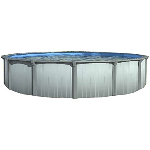 Lake Effect Pools Aqua Brook Above-Ground Swimming Pool Bundle Blue