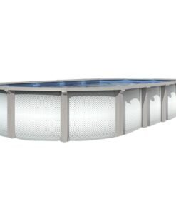 Lake Effect Pools Grand Cayman Oval Above Ground Swimming Pool Kit 52" Wall Height Resin Coated Steel