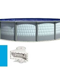 Lake Effect Pools Testudo 27' Round Above Ground Pool with Blue Liner