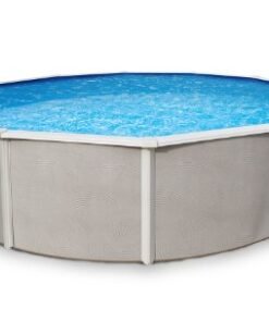 Blue Wave Belize Round 52 Inch Steel Pool – 15 Ft Blue Gray
