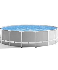 FFCJJDS 12-Foot Metal Frame Above Ground Swimming Pool with Filter Pump