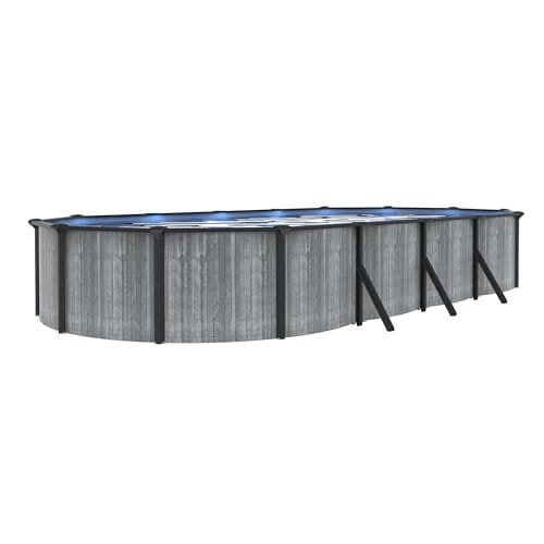 Blue Wave San Pedro 12x24-ft Oval 52-in Deep Above Ground Swimming Pool Package Gray - Image 7