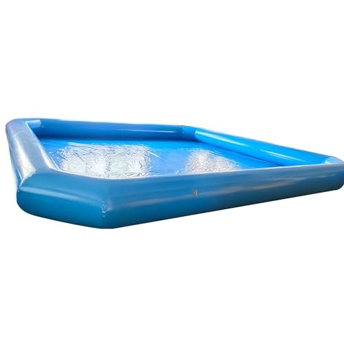 LGXEnzhuo Oversized Inflatable Swimming Pool with Blower Blue - Image 6
